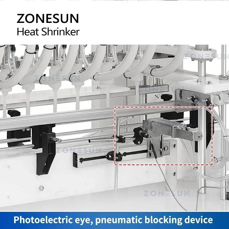 ZONESUN ZS-CRC Riempitrice automatica per liquidi corrosivi 12 teste disinfettante acido disinfettante alcali riempitrice per bottiglie di candeggina