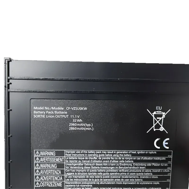 CF-VZSU0KW 노트북 배터리 CF-VZSUOKW 파나소닉 노트북 CF-54 2차 베이 Cf-54mk1 미디어 베이 2차 11.1V 2860mAh 32Wh