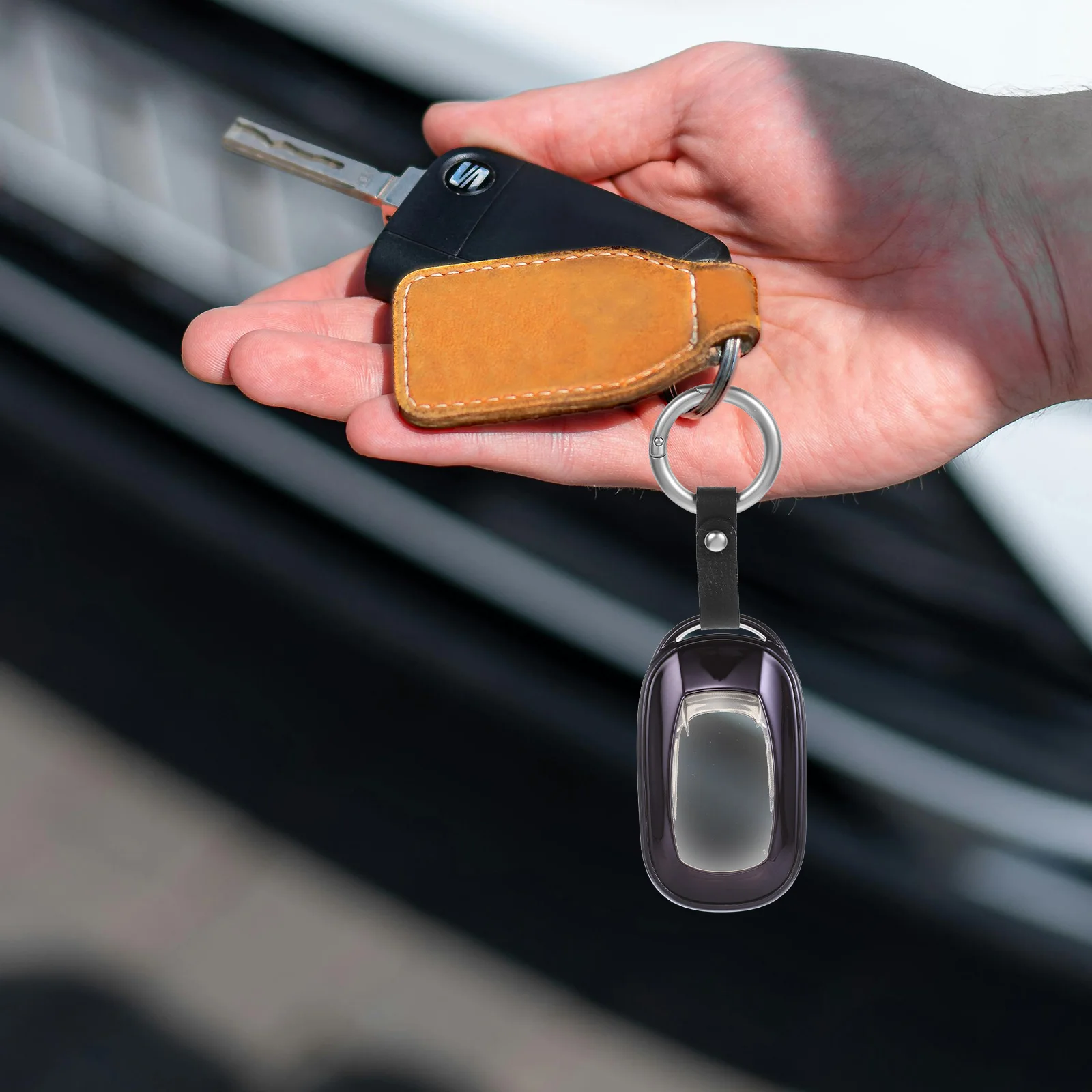 

Car Key Cover Cases TPU Protective Sleeve Fob Covers Universal Chain Waterproof Shockproof Durable Material Car Keys