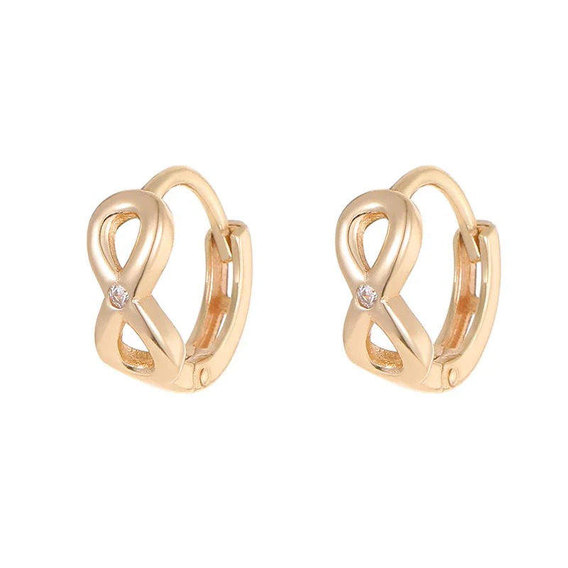 

Women Luxury 925 Silver Infinite Figure 8 Zircon Earrings Hollow Cross Design Cartilage Ear Cuff Elegant Premium Fine Jewelry