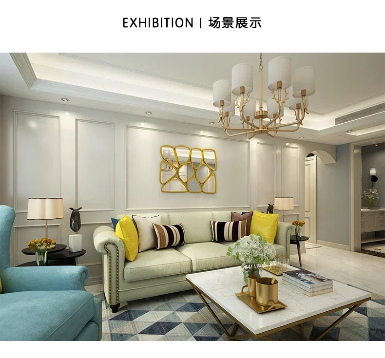 YL  Advanced painting bathroom high definition renovation, decorative mirror dressing mirror fitting photography