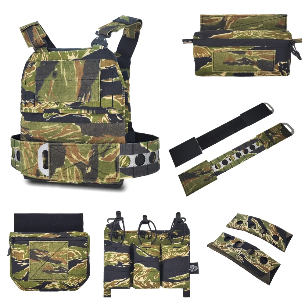 Tactical hunting Supplies FE V5 Laser Cutting Lightweight Tactical Vest Expansion Accessory Pack full set