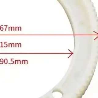 Milling Machine Power Feed Plastic Gear For Ton-E Import Nylon Replacement Part