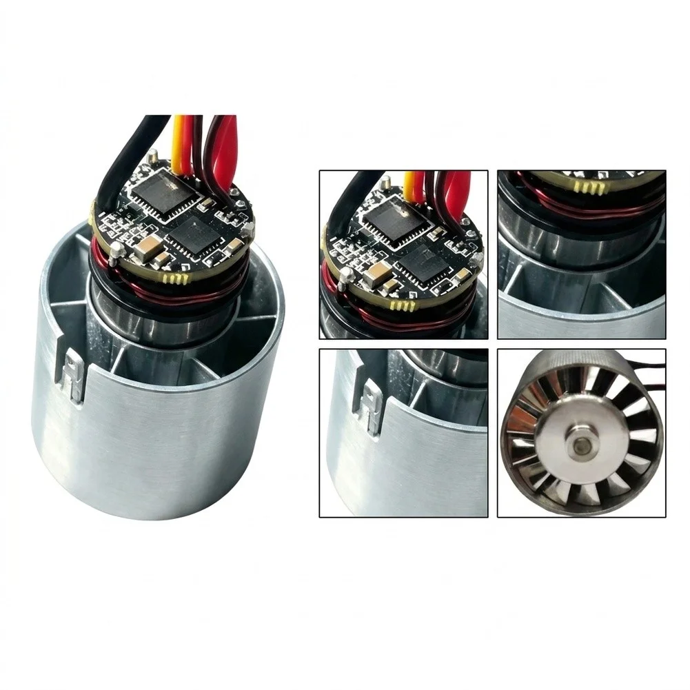 7.4v 12v Brushless Ducted Motor with Integrated Fan for For Esc-Compatible High-RPM Tasks in Consumer Electronics Cooling