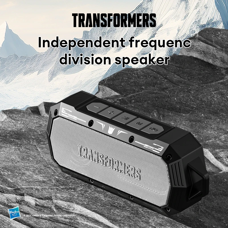 TRANSFORMERS Głośnik TF-Y10 Zewnętrzny przenośny głośnik Długotrwały subwoofer Bluetooth V5.4 IPX 6 Wodoodporny odtwarzacz Wybór