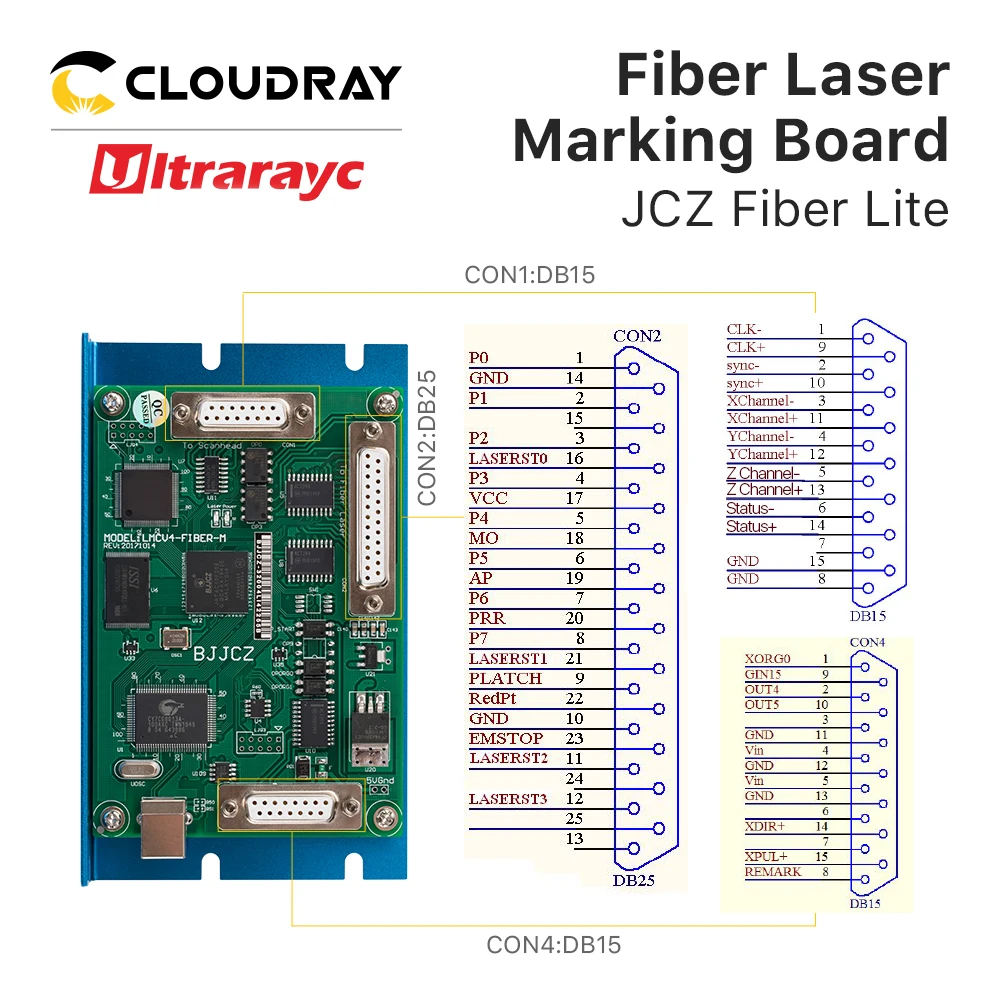 Imagem -03 - Placa de Marcação a Laser Ultrarayc Original Bjcz Lmcv4-fiber Ezcad Software para Fiber Laser Machine Raycus Max Jpt Novo