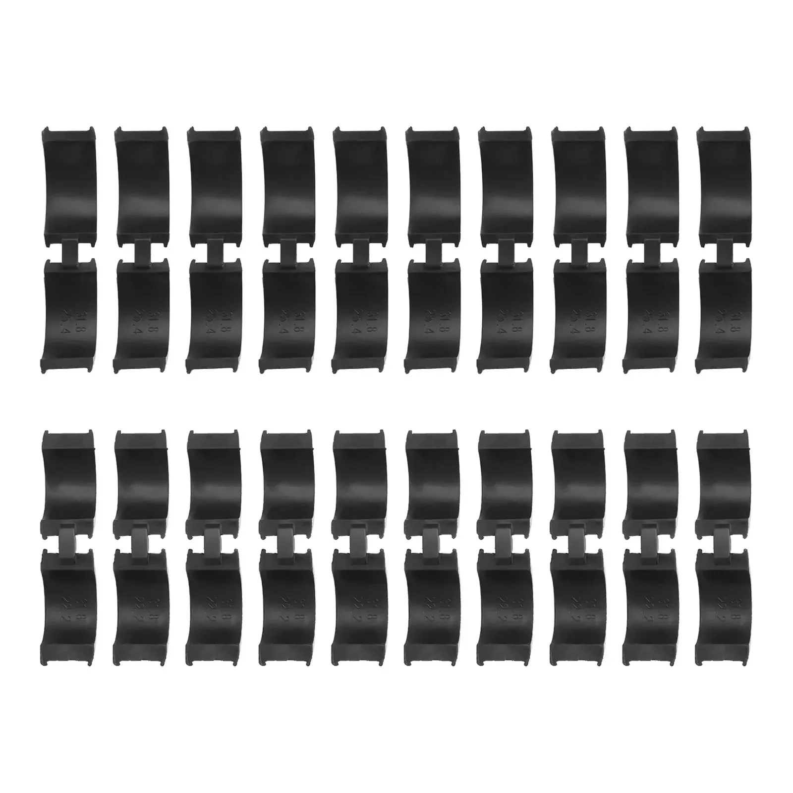 Rubber Gasket Pack for Bike Handlebars 20pcs Includes Two Size Groups 22.2x31.8mm and 25.4x31.8mm for Cycling Accessory Mounting