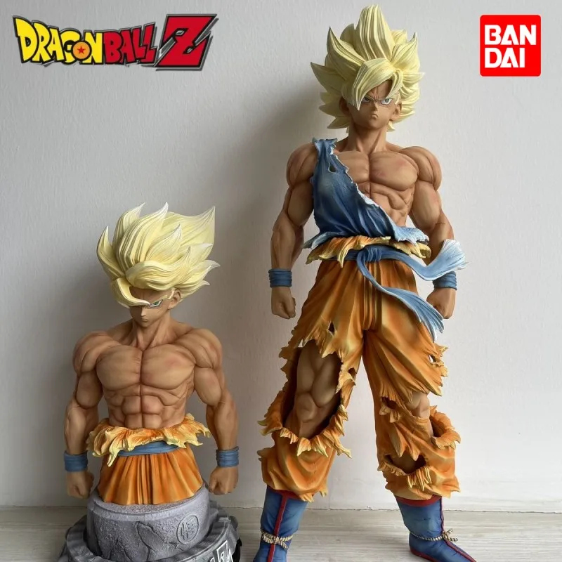 

43cm Dragon Ball Z Figure Son Goku Anime Figure Dbz Gk Super Saiyan Figurine Pvc Statue Model Doll Ornament Collectible Toy Gif