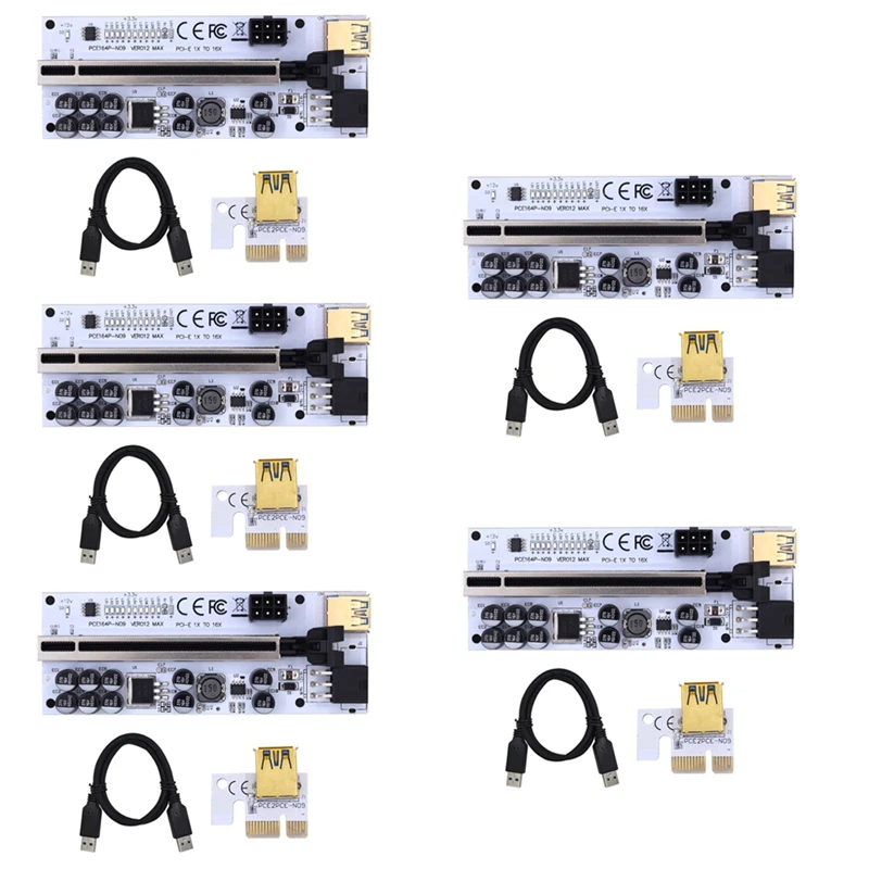 Top-VER012 Riser USB 3.0 PCI Express VER012MAX Riser Cable Riser For Video Card X16 Extender PCI-E Riser Card For Mining