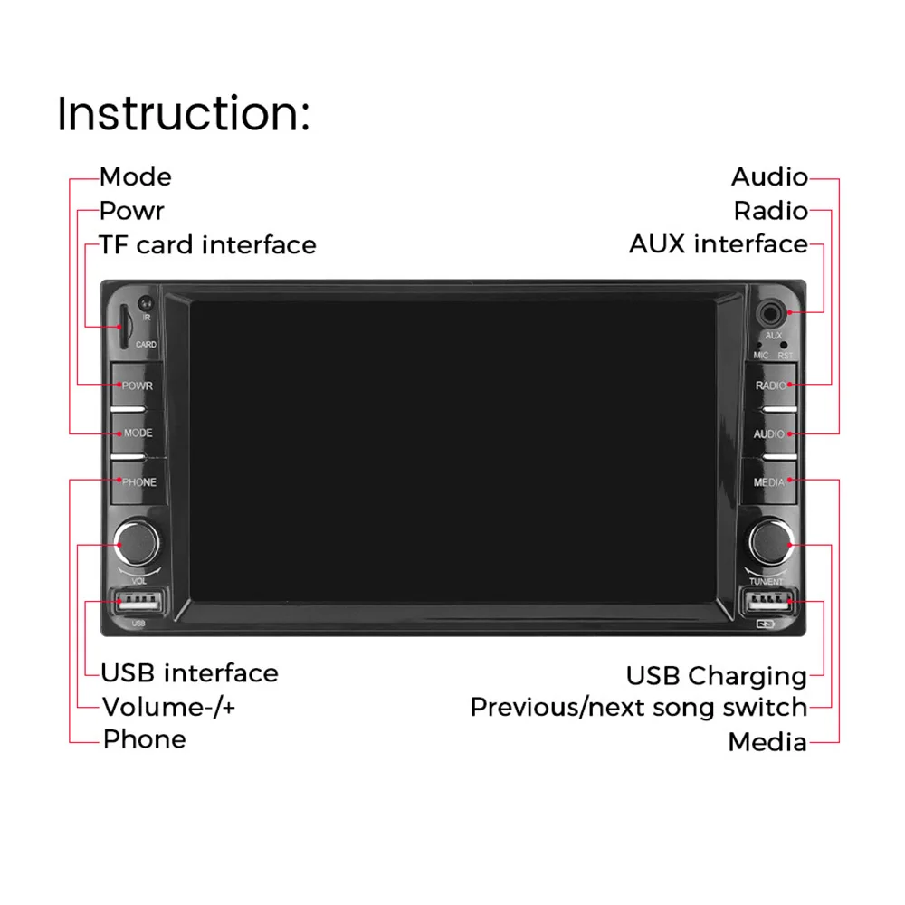 Navifly Autoradio 2 Din Per RAV4 Corolla Toyota Vios Crown Camry Hiace Pevia Wireless Carplay Auto GPS Lettore Multimediale Stereo