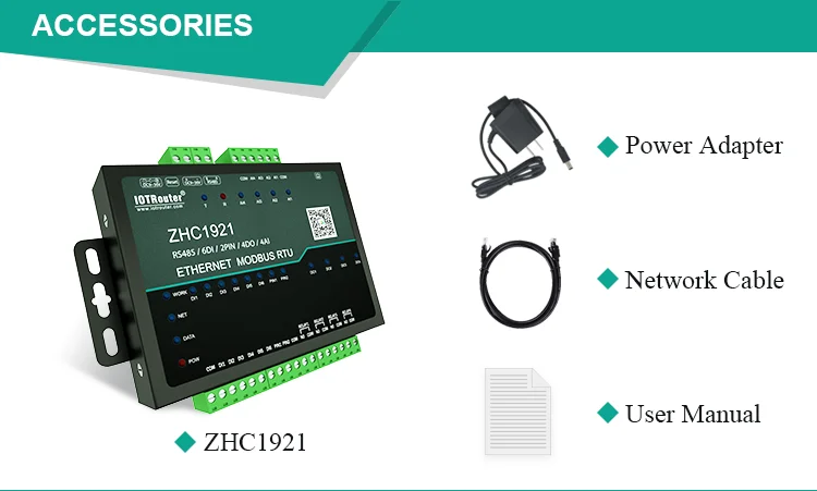 

Шлюз IoT для теплицы, умный датчик сельского хозяйства, мониторинг Ethernet RS485, протокол Modbus MQTT 1rs485 6DI 4AI 4DO к шлюзу Lan