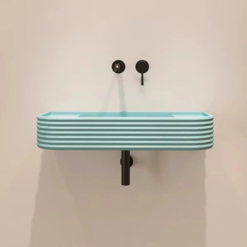 Handmade Modern Concrete Wall Hanging Basin New Design Cement Mini facial cleanser