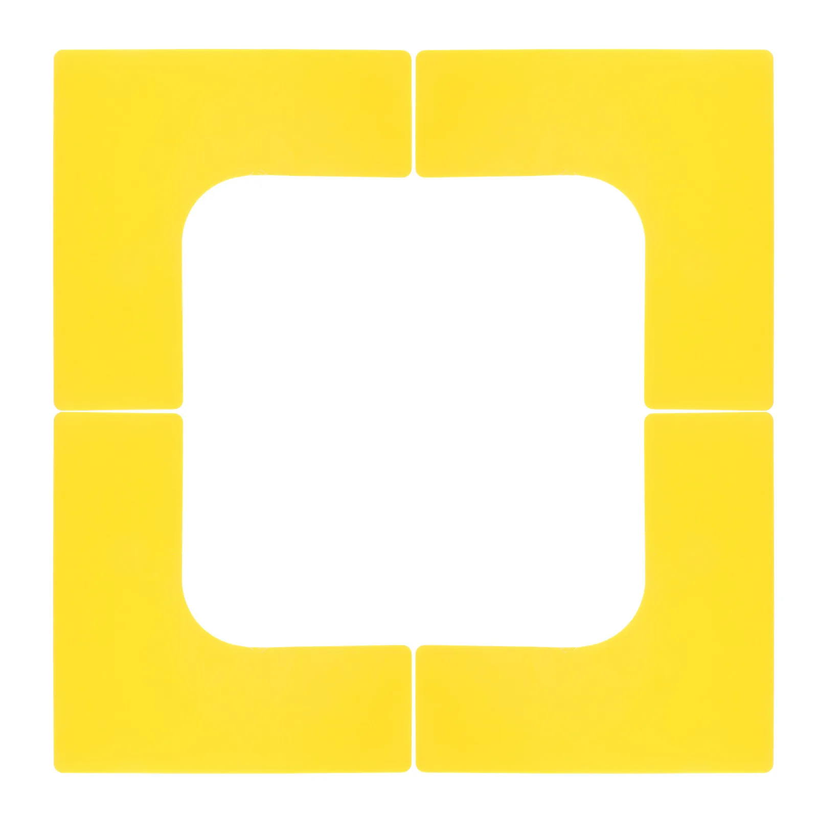 4Pcs Court Marking Corner Pad Right Angle Basketball Tennis Soccer Training Spot Marker Floor Marking Pad Sports Court Accessory