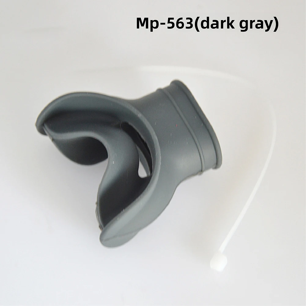 Snorkel Mouthpiece for Diving Regulators Featuring Tongue Rest and Optimized Fit for Standard Regulator Interfaces