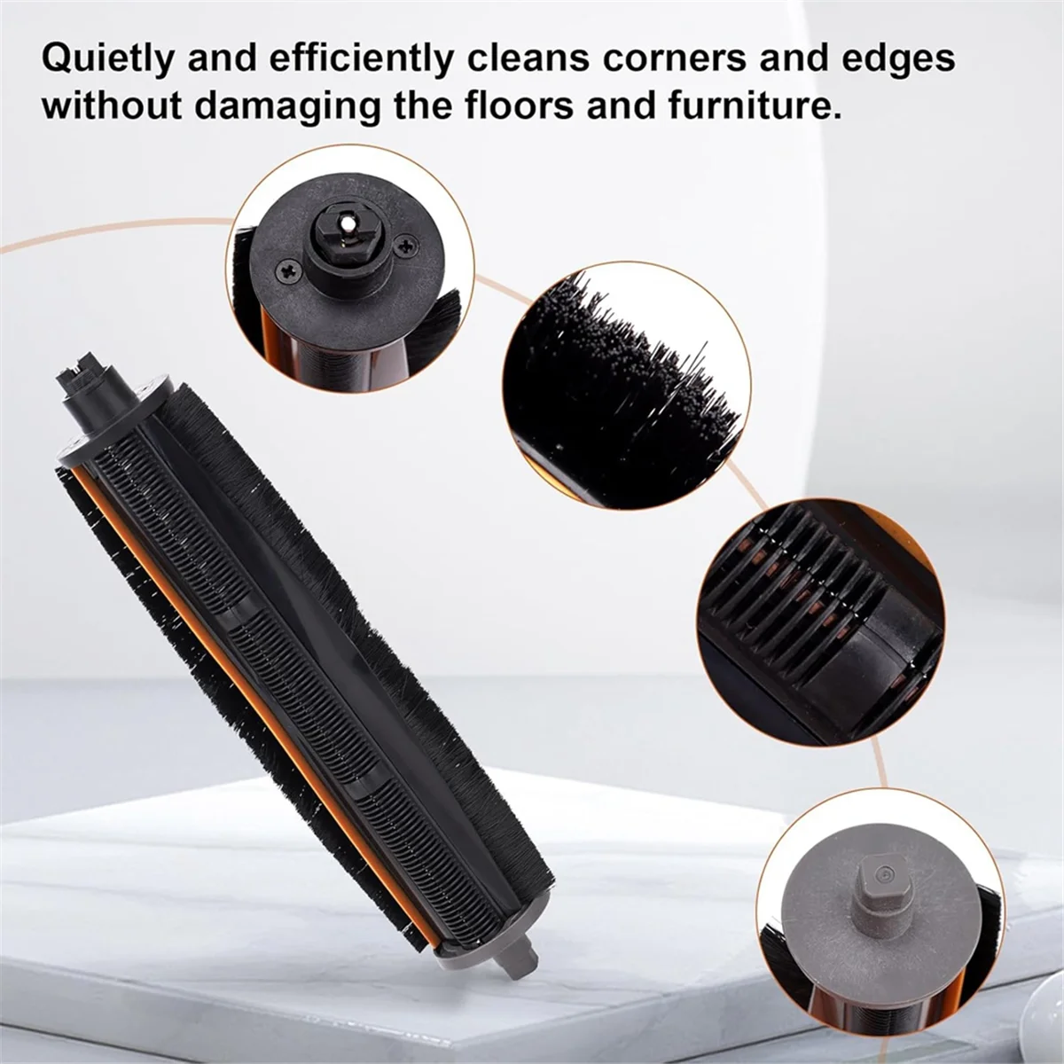 Main Rubber Roller Brush for Dreame X30 Ultra/X40 Ultra/L10s Ultra/L20 Ultra/L10s Pro Ultra/L10s Plus Vacuum Cleaner