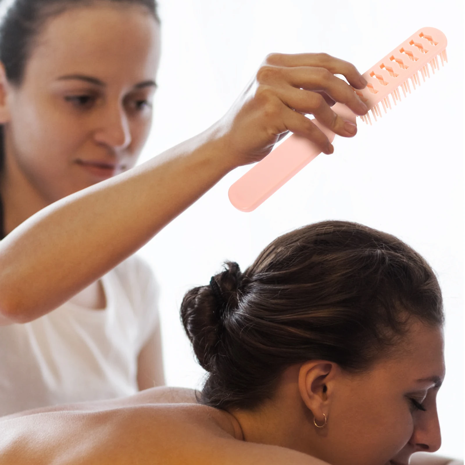 

2Pcs Compact Folding Mirror Hair Comb Portable Travel Small Pocket Hairstyle Brush Brush Travel Hairbrush Hair Comb for Women