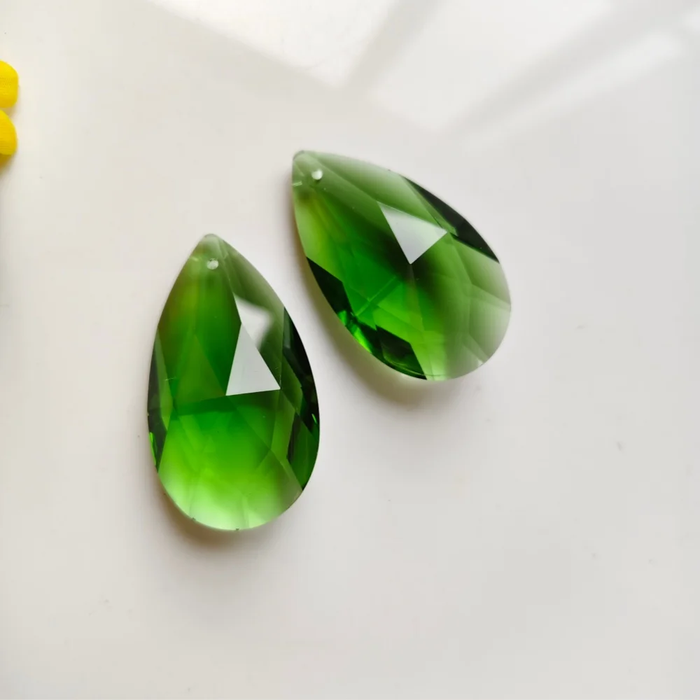 Camal-매달린 메쉬 모양의 크리스탈 샹들리에 5 개 38mm 15 색, 펜던트 프리즘 램프 부품, Suncatcher 커튼 파티 장식