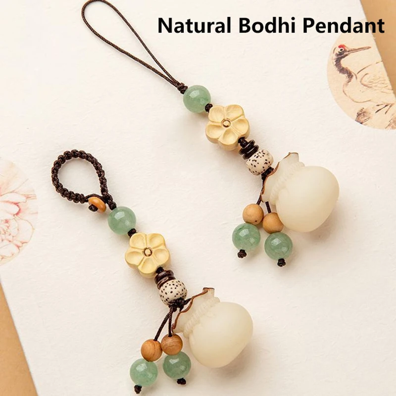 Creative Mobile Phone Lanyard Lanyard Keychain Chinese Style Bag Pendant Bodhi Hand-woven Unisex Pendant For Blessing