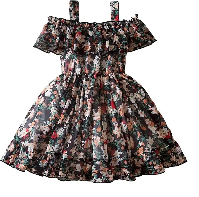 

Snvdzo Toddler Girl Floral Summer Tutu Dress For Wedding Birthday Evening Party Prom Banquet Princess Gown 2026