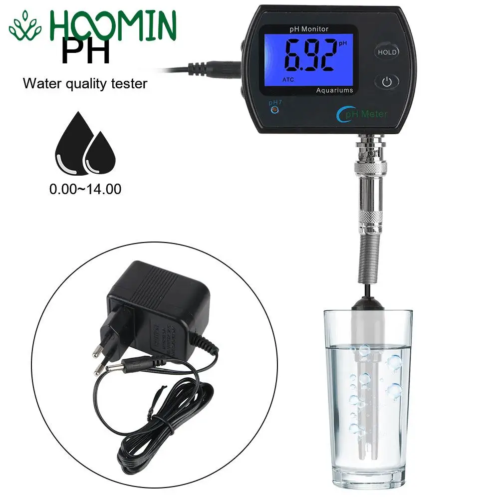 

Professional Accurate EU plug for Aquarium Multi-parameter Water Quality Monitor Online pH monitor Acidometer pH Meter