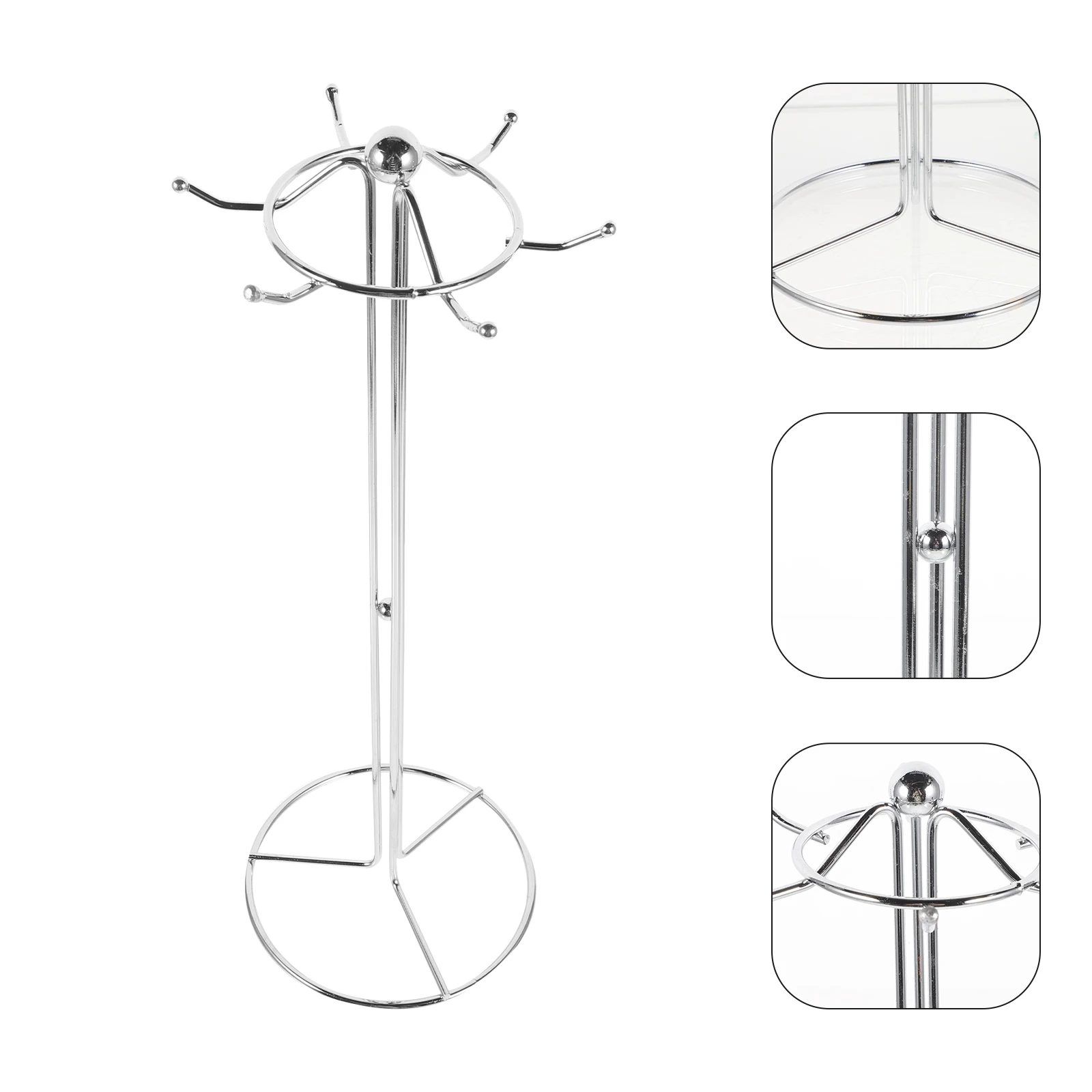 

Sturdy Wall Rods for Pots Pans Lids Utensils Cutting Board Apron Oven Mitt Gloves Metal Holder Spatula Rack Iron Kitchen Stand