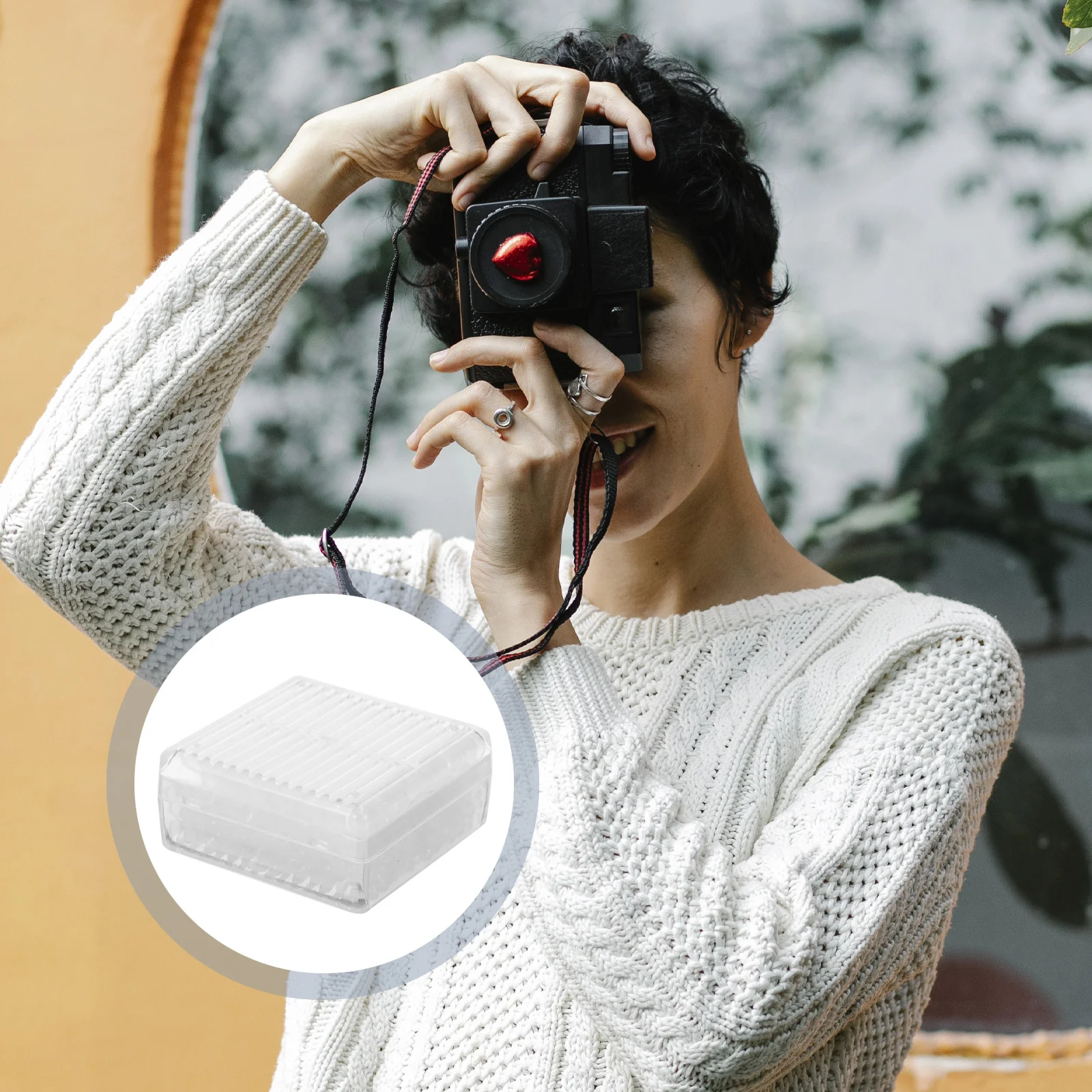 

2Pcs Camera Dehumidifier Box Silica Gel Moisture Absorber Case Safe Drying Agent Portable Storage for Camera Accessories