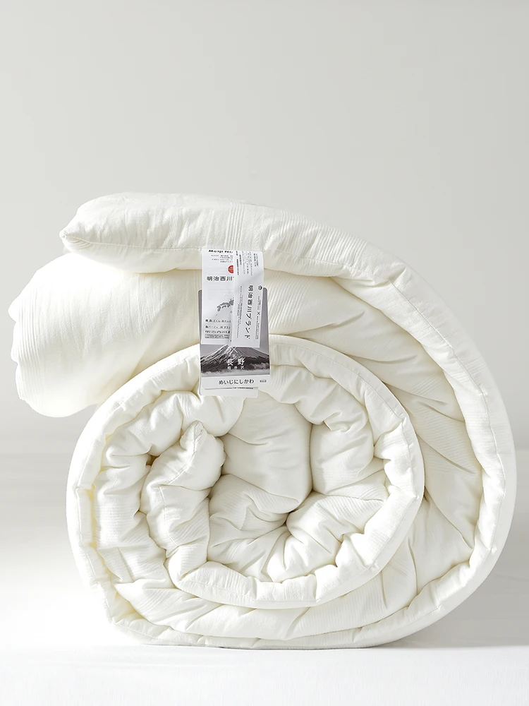 

Одеяло из чистого хлопка, утолщенное, зимнее, всесезонное, двуспальное, для кондиционированных помещений, с высокой воздухопроницаемостью, однослойное, с плоским наполнителем