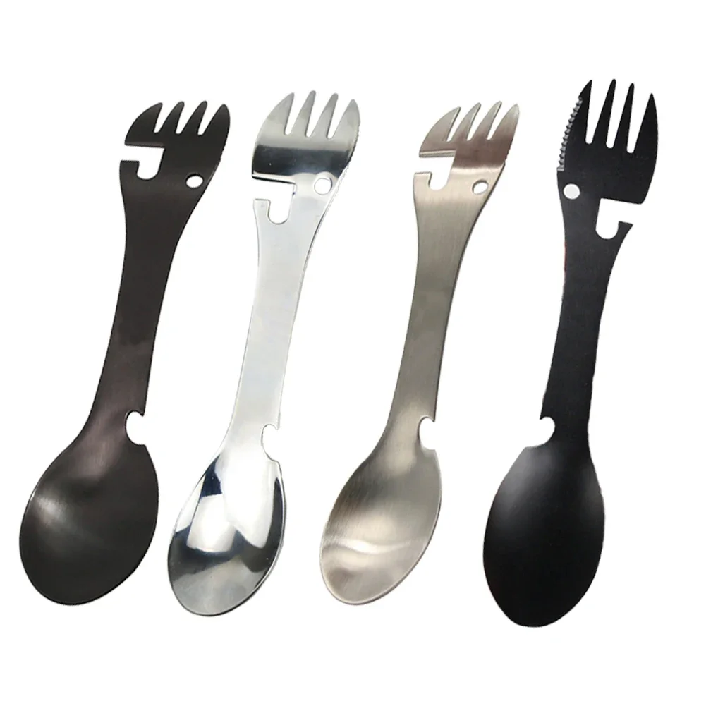 Camping Fork Spoon Pocket Activities Design In Package Content Pc Portable Product Name Stainless Steel Survival Meal