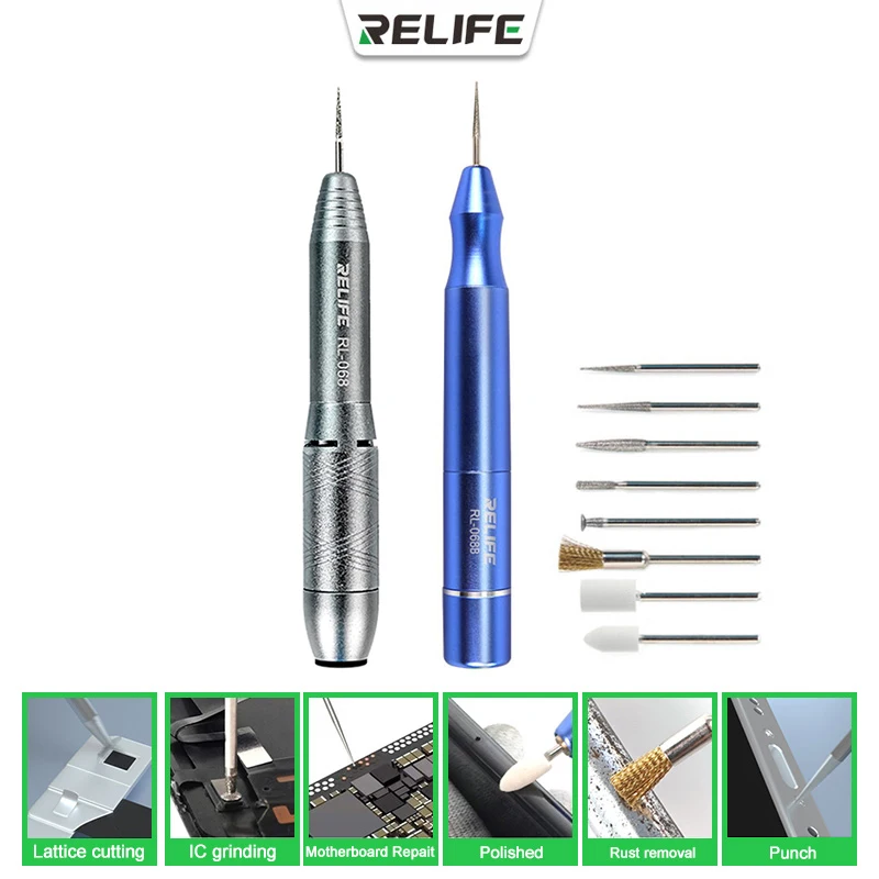 

New RL-068B Wireless Charging Smart Rechargeable Sanding Pen Tool For Lattice Cutting/IC Grinding/Motherboard Repair/Polished