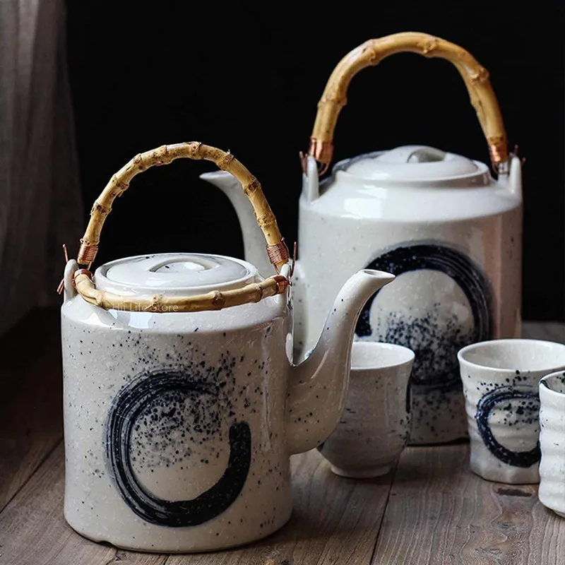Pottery U-Shaped Teapot Handle Bamboo/Brass DIY Replacement Tea Set Kung Fu Tea Vintage Ceramic Accessories Supplies