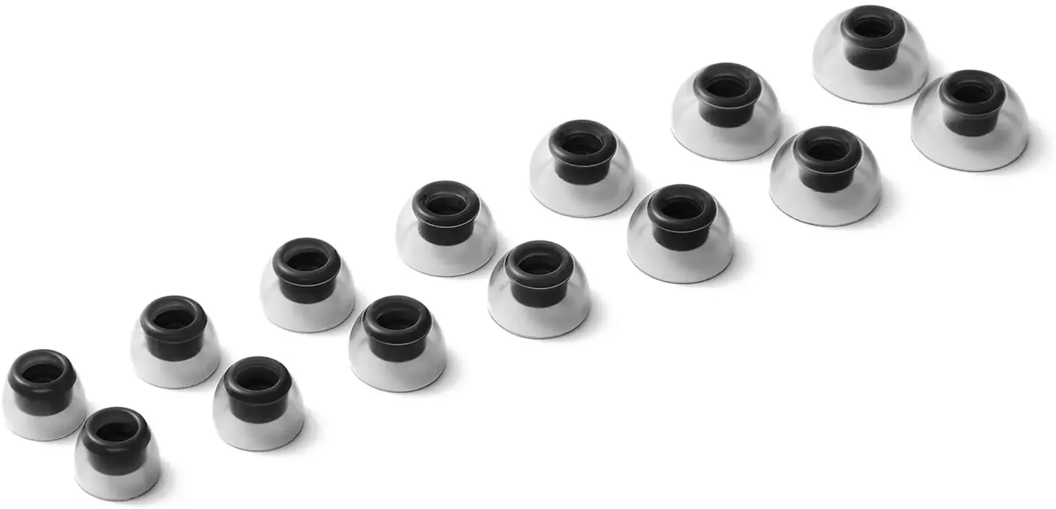 AZLA SednaEarfit Kryształowe Wkładki Douszne do Słuchawek TWS, Antypoślizgowe Silikonowe Zatyczki do Uszu dla Encox Bose 85t Galaxy Buds2 Sennheiser Earbuds — zdjęcie produktu 2