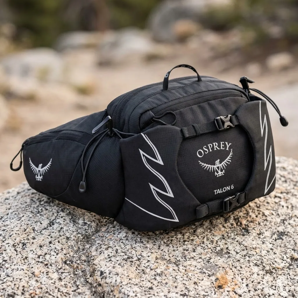 Riñonera Unisex Talon 6L, Riñonera Ligera Compatible con Hidratación para Correr, Ciclismo y Actividades al Aire Libre