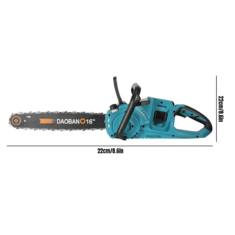 16 Zoll bürstenlose elektrische Kettensäge 3500 W kabelloses Beschneiden Holzbearbeitung Elektrowerkzeug Handheld-Gartenschneider mit 2 Stück 21 V Batterie – Detail 2