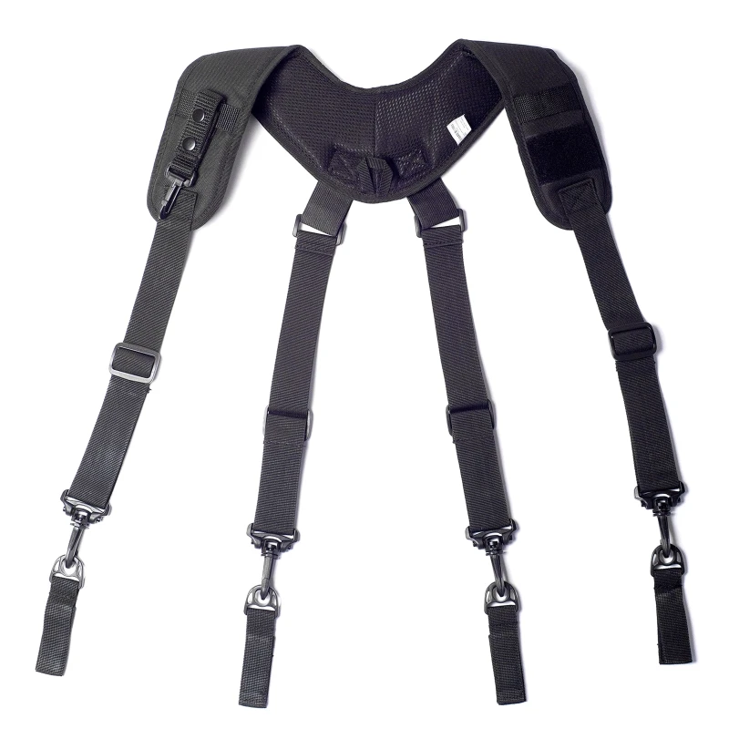 Imagem -04 - A0ke Multifuncional Tactical-suspensórios Dever Cinto Arnês Ferramenta de Combate Cinto x tipo Táticas Suspensórios Equipamento Ajustável para Homem