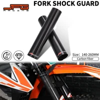 JFG-protector de horquilla delantera de fibra de carbono para motocicleta, accesorio de cubierta envolvente para EXC SX SXF XC XCF XCW CRF YZ 125 250 350 450 Pit Dirt Bike