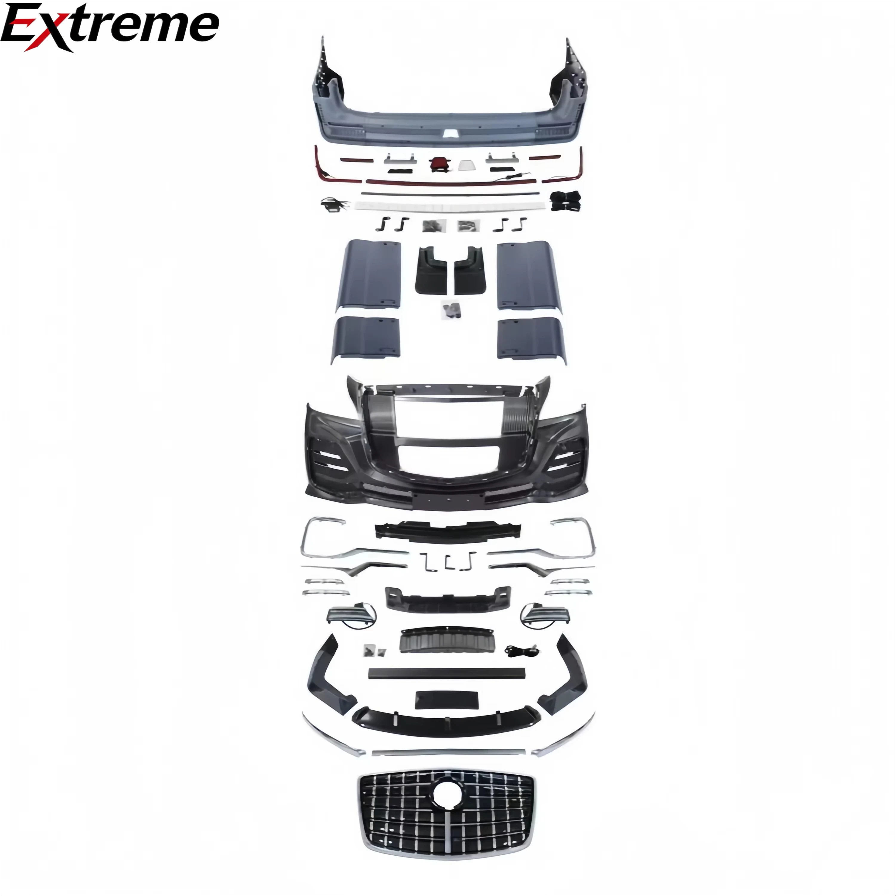 Full Body Kit with Front Rear Bumper Grille Body Kit for Mercedes Sprinter W906 W907 2018 - 2025 Upgrade