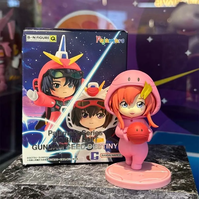 Bandai gundam semente gacha caixa cega anime figura gundam piloto sleepwear kira yamato lacus athrun zala figuras de ação brinquedos presente