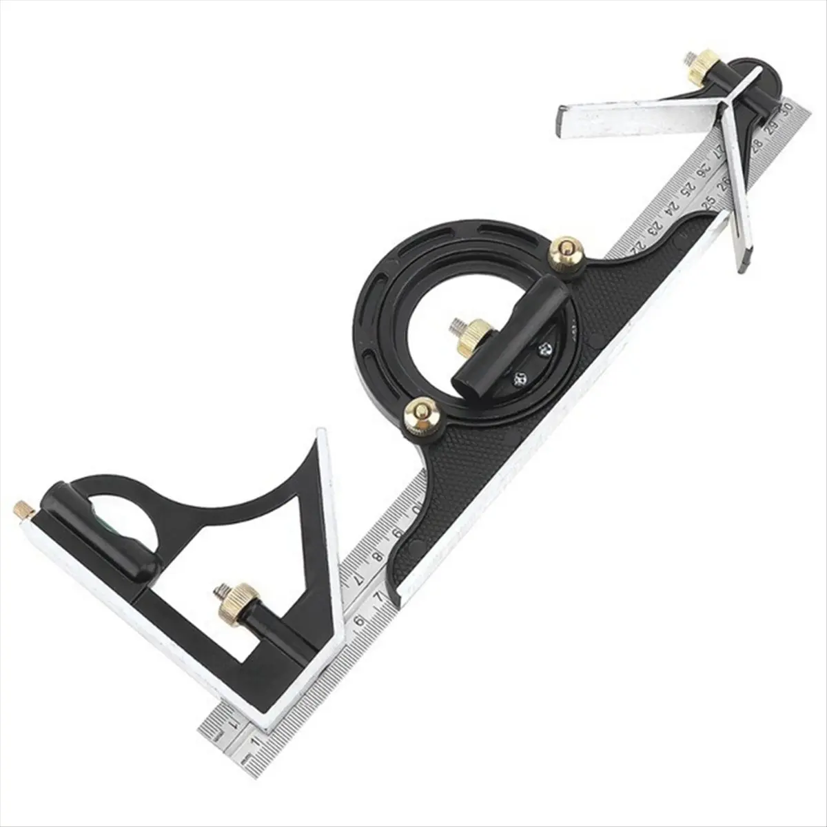HITL  300mm Adjustable Measuring Ruler Multi Combination Square Angle Finder Protractor Tools
