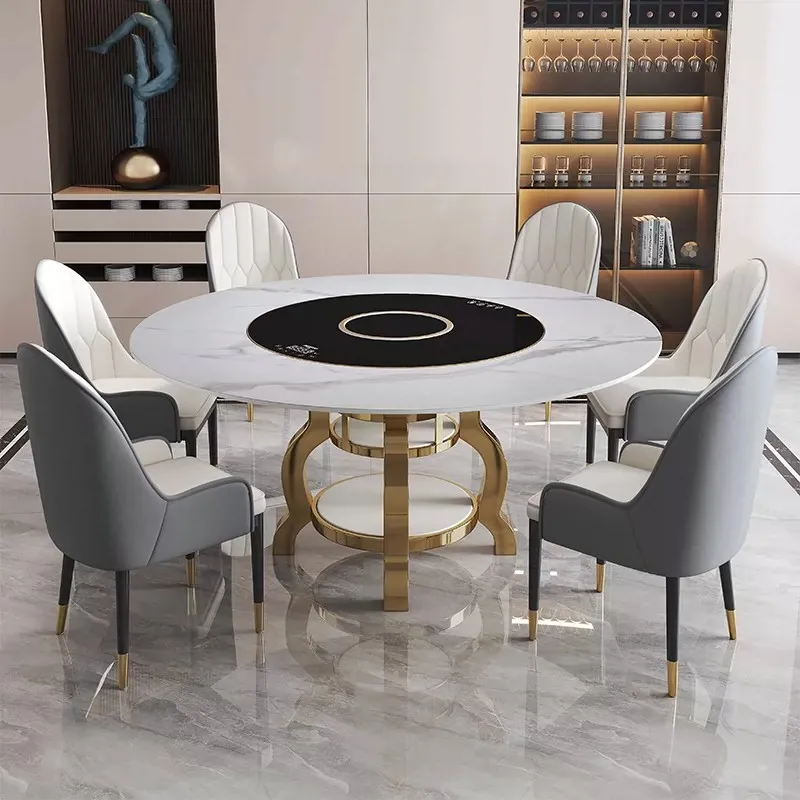 Italian Simplicity Round Dining Table Modern Dining Table Set Design Living Room Home Moveis Para Cozinha Kitchen Furniture