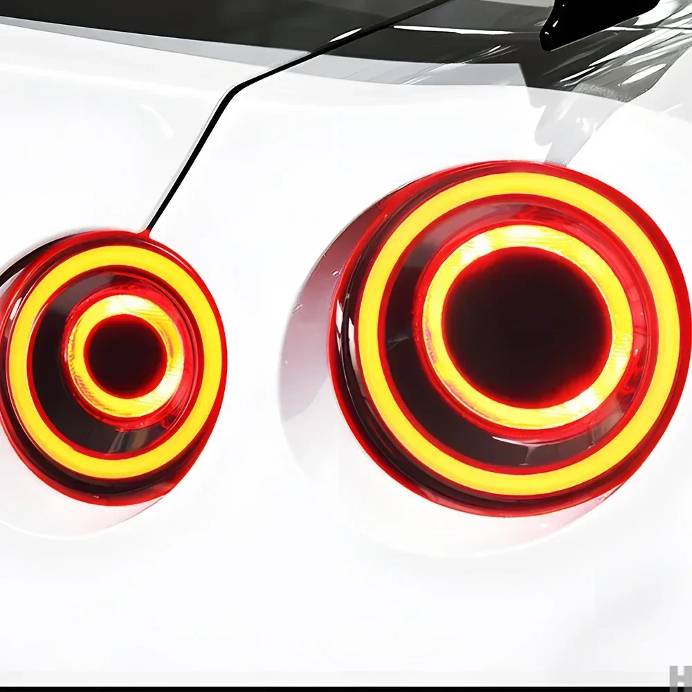 Модернизированные автомобильные задние фонари в сборе для Nissan GT-R 2007-2023, автоматические задние фонари, новые светодиодные противотуманные тормозные указатели поворота, аксессуары