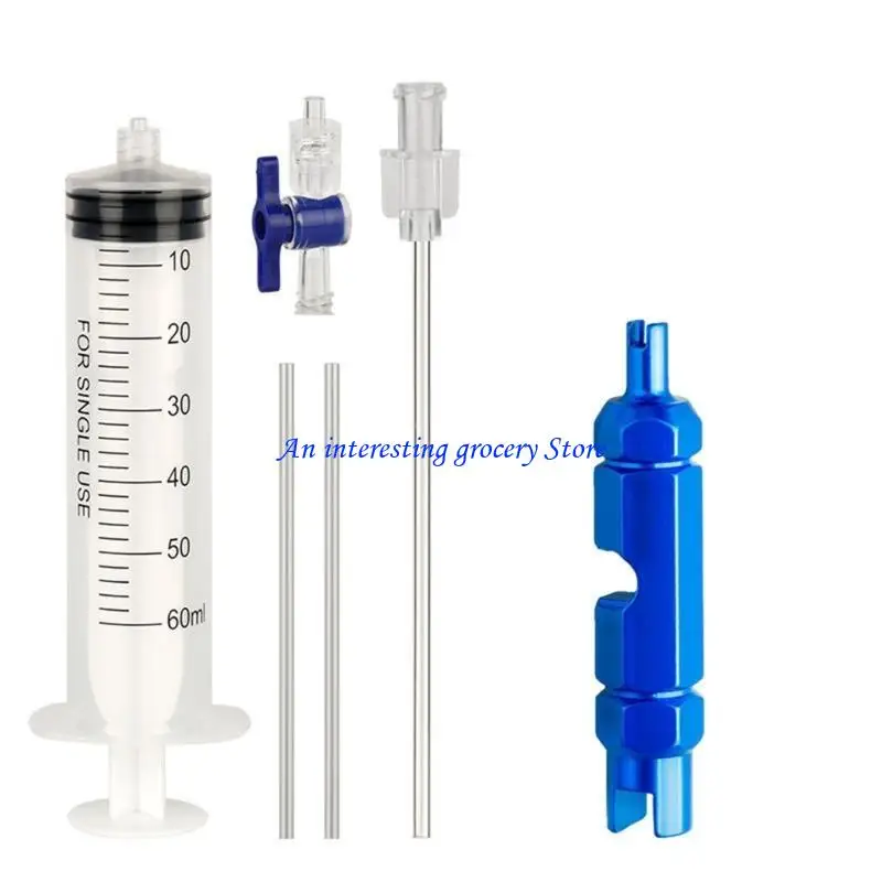 652D Road Bike Tubeless Tyre Sealant Syringes 60ml Bicycles Tire Fluid Injection Tool