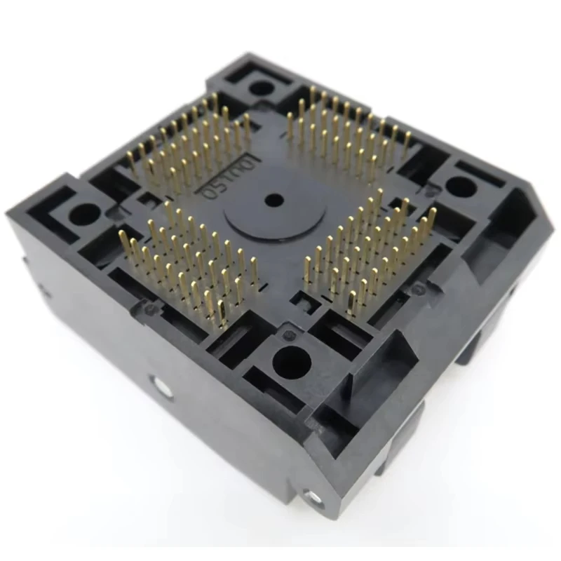 FQFP100 QFP100 TQFP10Programming Socket QFP-100-0.5-01 Pitch 0.5mm IC Test Burning Socket SMT32 Microcontroller MCU flip