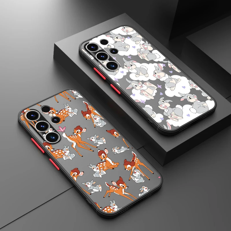Funda Phone Cover Case for Samsung Galaxy S26 S22 S25 Ultra S23 FE S21 S20 S24 Plus Note 20 10+ Disney Thumper Bambi