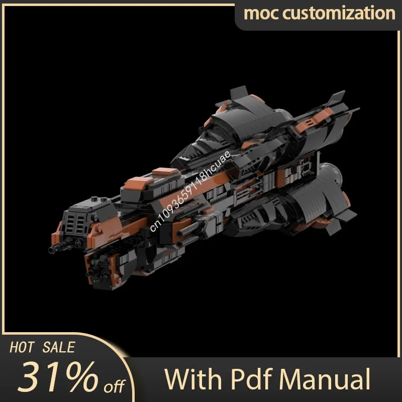 

NEW 1904PCS Moc MCRN Donnager Spaceship Space Shuttle Cruiser Creative Children Brick Toy Birthday Building Holiday Gift Blocks