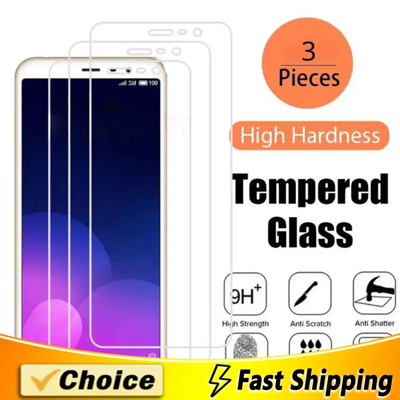 3Pcs 2.5D Tempered Glass For Meizu V8 X8 16S Pro 15Plus Anti-Scratch Film For Meizu 16X 16Plus 17 20 20Pro Screen Protector