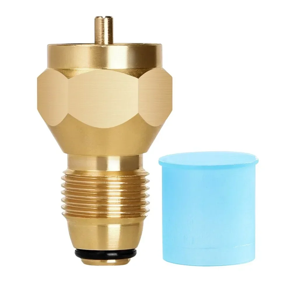 

Camping Propane Refill Adapter Lp Gas Cylinder Tube Tank Coupler Heater Bottles Brass Conversion Decompression Charging Joint