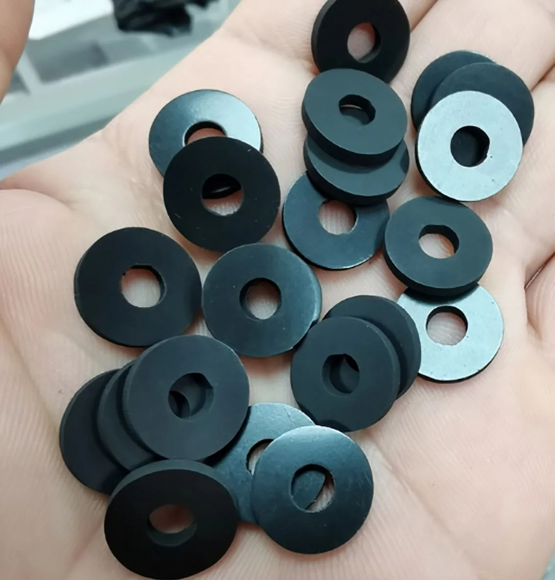 Fluororubber Flat Gaskets 19x26x3mm  16x23x2mm Black Sealing Washer Corrugated Faucet O-Ring