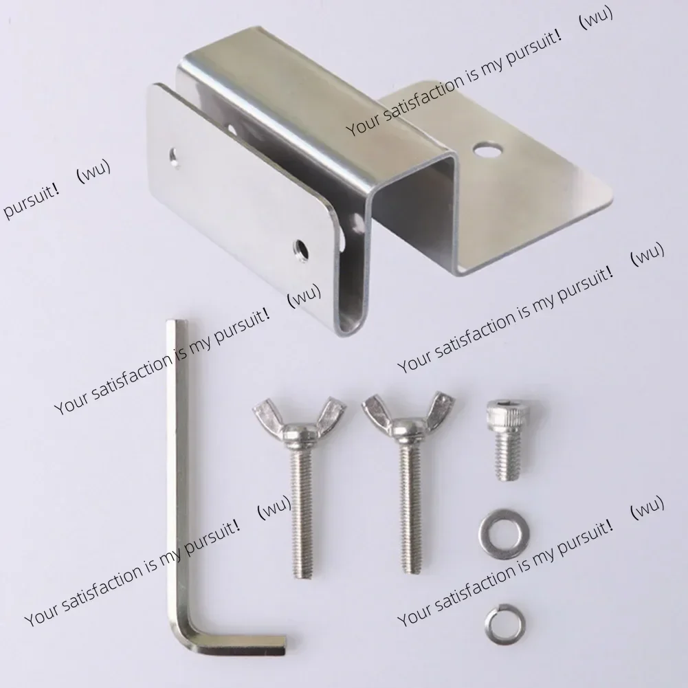 3pcs Adjustable Stainless Steel Gutter Mount Camera Bracket For Eufy/Arlo Solar Panels With 1/4-20 Threads view 6