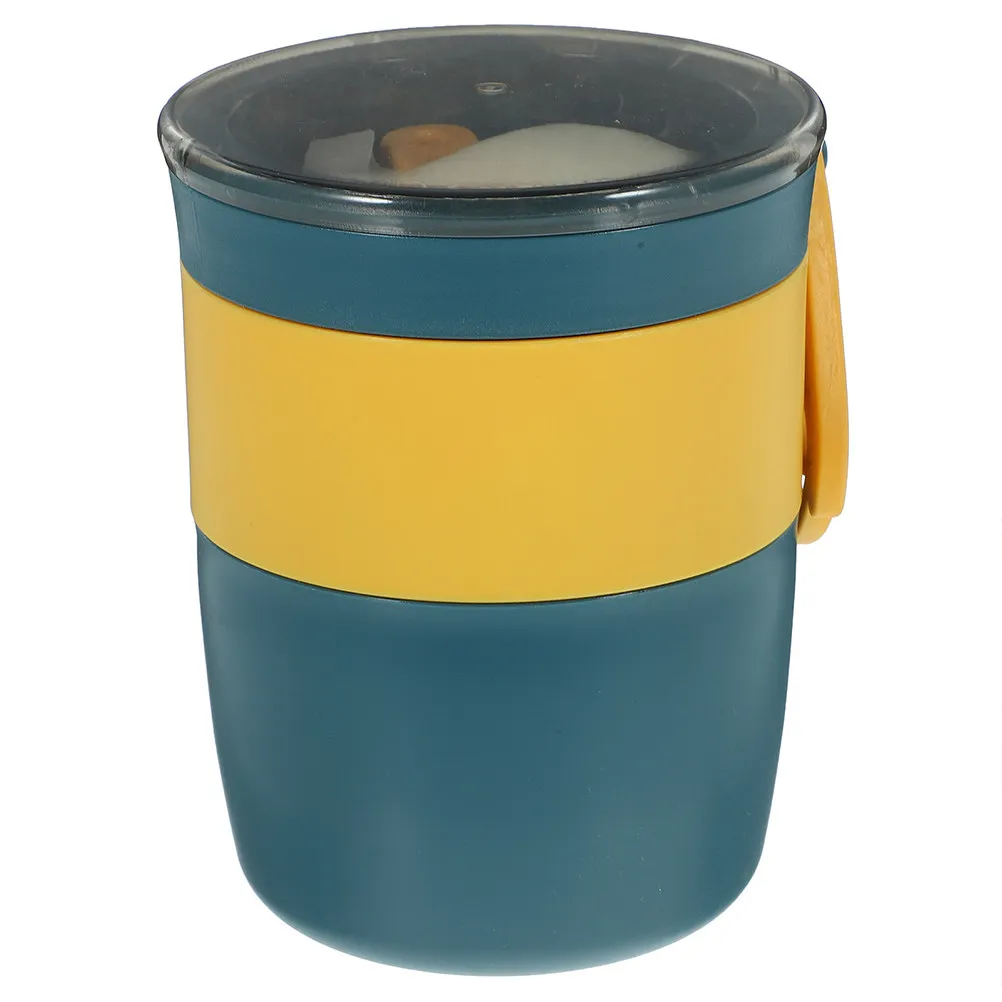 

Breakfast Cup Smart Healthy Diet Cup Reusable Plastic Leak Proof Oatmeal Container for Cereal Soup Smoothie Dip Travel Home