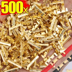 500-50pcs U-terminal Connectors Tabs Cold Inserts Crimp Connector Double U-shaped Brass Parallel Cold Inserts Tabs 0.3-1.5mm²